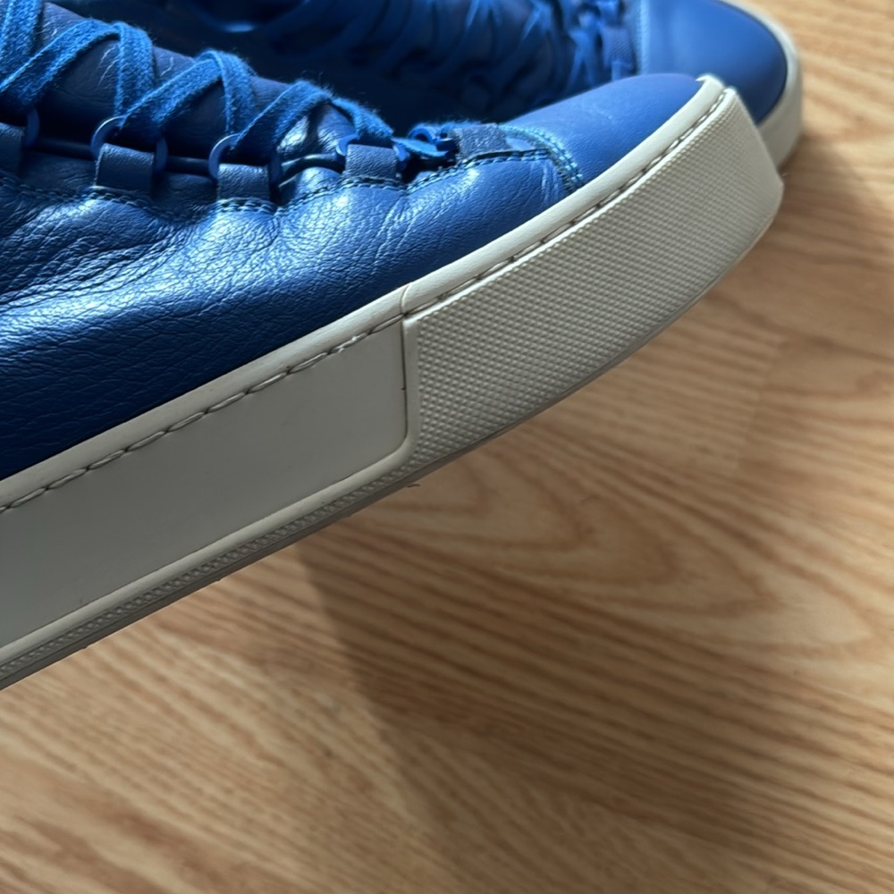 Balenciaga Arena High Blue Leather Sneakers - Picture 4 of 4